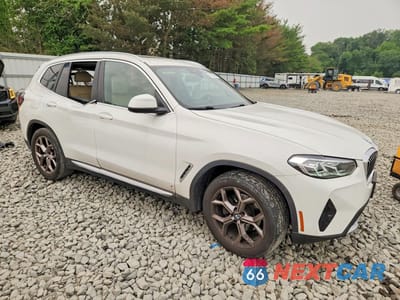 Czwarte zdjęcie samochodu z boku: 2022 BMW X3 XDRIVE30I VIN:5UX53DP05N9L86703 - miniatura
