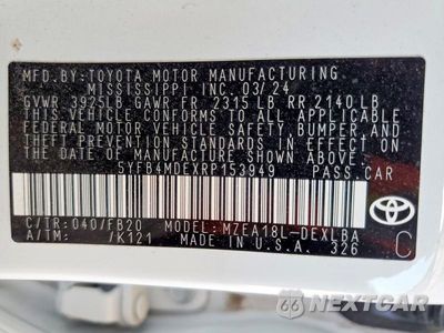 Zdjęcie 13 z 13 samochodu: 2024 TOYOTA COROLLA LE VIN:5YFB4MDEXRP153949 - miniatura