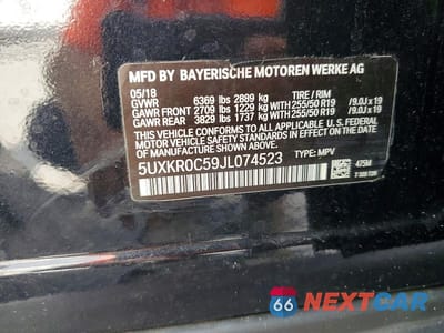 Zdjęcie 14 z 14 samochodu: 2018 BMW X5 XDRIVE35I VIN:5UXKR0C59JL074523 - miniatura