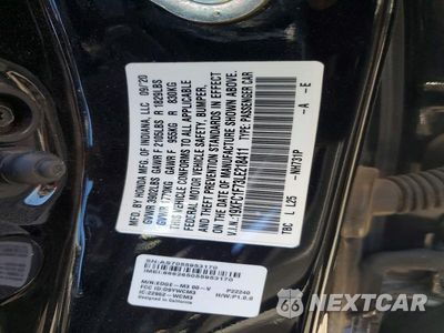 Zdjęcie 12 z 12 samochodu: 2020 HONDA CIVIC EXL VIN:19XFC1F73LE218411 - miniatura