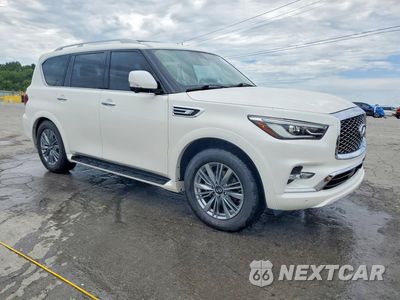 Czwarte zdjęcie samochodu z boku: 2022 INFINITI QX80 LUXE VIN:JN8AZ2AF9N9743076 - miniatura