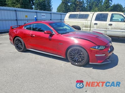 Czwarte zdjęcie samochodu z boku: 2019 FORD MUSTANG GT VIN:1FA6P8CF8K5169795 - miniatura