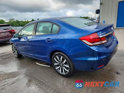 Drugie zdjęcie samochodu z przodu: 2015 HONDA CIVIC EXL VIN:19XFB2F96FE201150 - miniatura