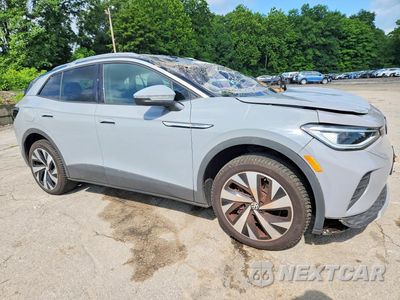 Czwarte zdjęcie samochodu z boku: 2022 VOLKSWAGEN ID.4 PRO S VIN:WVGUNPE23NP054943 - miniatura