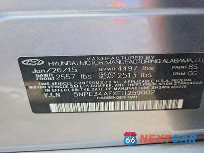 Zdjęcie 12 z 12 samochodu: 2015 HYUNDAI SONATA SPORT VIN:5NPE34AFXFH259002 - miniatura