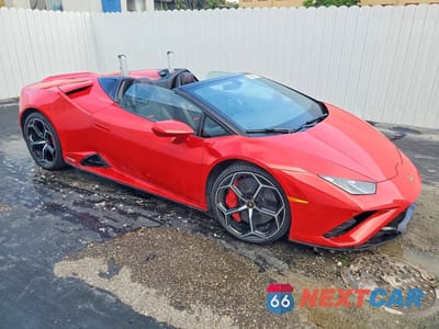 Czwarte zdjęcie samochodu z boku: 2022 LAMBORGHINI HURACAN EVO VIN:ZHWUT5ZF0NLA19483 - miniatura