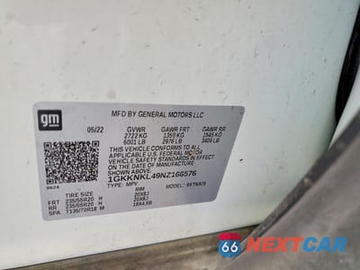 Zdjęcie 14 z 14 samochodu: 2022 GMC ACADIA SLE VIN:1GKKNKL49NZ166576 - miniatura