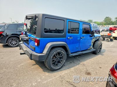 Trzecie zdjęcie samochodu z tyłu: 2016 JEEP WRANGLER UNLIMITED SPORT VIN:1C4BJWDG2GL131925 - miniatura