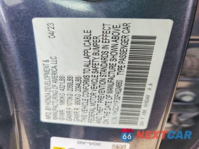 Zdjęcie 12 z 12 samochodu: 2023 HONDA ACCORD EX VIN:1HGCY1F32PA024660 - miniatura