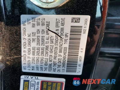 Zdjęcie 13 z 13 samochodu: 2018 HONDA CR-V EXL VIN:2HKRW2H8XJH603005 - miniatura