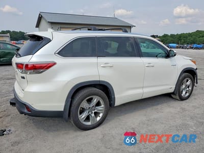 Trzecie zdjęcie samochodu z tyłu: 2016 TOYOTA HIGHLANDER HYBRID LIMITED PLATINUM VIN:5TDDCRFH9GS019910 - miniatura