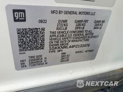 Zdjęcie 13 z 13 samochodu: 2023 GMC ACADIA SLE VIN:1GKKNRL44PZ133478 - miniatura