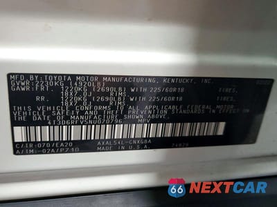 Zdjęcie 13 z 13 samochodu: 2022 TOYOTA RAV4 LIMITED VIN:4T3D6RFV5NU070796 - miniatura