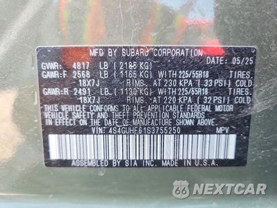 Zdjęcie 13 z 13 samochodu: 2025 SUBARU CROSSTREK SPORT VIN:4S4GUHF61S3755250 - miniatura