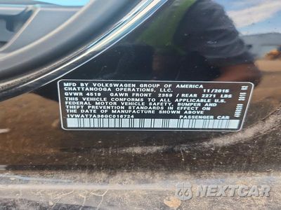 Zdjęcie 12 z 12 samochodu: 2016 VOLKSWAGEN PASSAT S VIN:1VWAT7A36GC016724 - miniatura