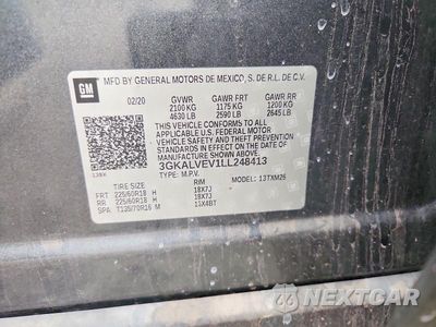 Zdjęcie 13 z 13 samochodu: 2020 GMC TERRAIN SLT VIN:3GKALVEV1LL248413 - miniatura