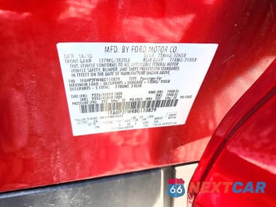 Zdjęcie 12 z 12 samochodu: 2011 FORD TAURUS LIMITED VIN:1FAHP2FW4BG110829 - miniatura