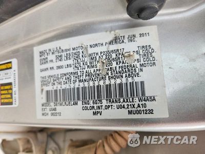 Zdjęcie 13 z 13 samochodu: 2011 MITSUBISHI ENDEAVOR LS VIN:4A4JN2AS6BE032385 - miniatura