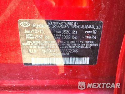 Zdjęcie 12 z 12 samochodu: 2015 HYUNDAI ELANTRA SE VIN:5NPDH4AE6FH632346 - miniatura