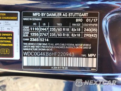 Zdjęcie 14 z 14 samochodu: 2017 MERCEDES-BENZ GLC 300 4MATIC VIN:WDC0G4KB6HF220943 - miniatura