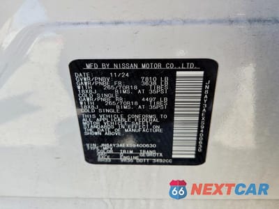Zdjęcie 12 z 12 samochodu: 2025 NISSAN ARMADA SV VIN:JN8AY3AEXS9400630 - miniatura