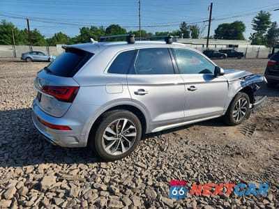Trzecie zdjęcie samochodu z tyłu: 2022 AUDI Q5 PREMIUM PLUS 45 VIN:WA1EAAFY1N2124984 - miniatura