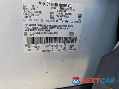 Zdjęcie 13 z 13 samochodu: 2014 FORD EXPLORER POLICE INTERCEPTOR VIN:1FM5K8AR9EGA75916 - miniatura