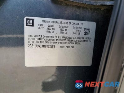 Zdjęcie 12 z 12 samochodu: 2013 CADILLAC XTS PLATINUM VIN:2G61U5S3XD9102983 - miniatura