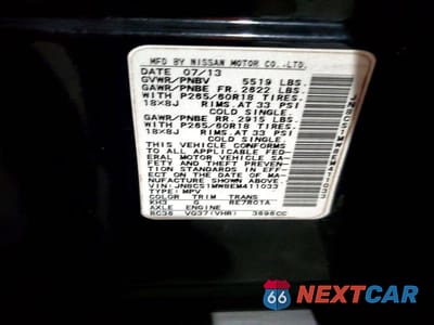 Zdjęcie 13 z 13 samochodu: 2014 INFINITI QX70 BASE VIN:JN8CS1MW8EM411033 - miniatura