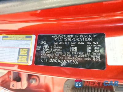 Zdjęcie 12 z 12 samochodu: 2022 KIA SOUL LX VIN:KNDJ23AU5N7821806 - miniatura