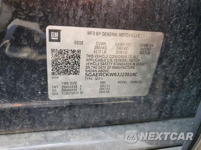 Zdjęcie 13 z 13 samochodu: 2018 BUICK ENCLAVE PREMIUM VIN:5GAERCKW9JJ235198 - miniatura