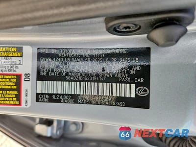 Zdjęcie 12 z 12 samochodu: 2025 LEXUS ES 350 BASE VIN:58ADZ1B16SU194147 - miniatura