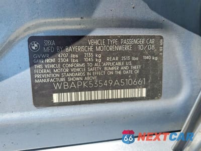 Zdjęcie 13 z 13 samochodu: 2009 BMW 328 XI SULEV VIN:WBAPK53549A510661 - miniatura