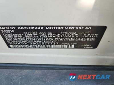 Zdjęcie 12 z 12 samochodu: 2016 BMW X5 XDR40E VIN:5UXKT0C58G0S77737 - miniatura