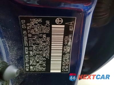 Zdjęcie 13 z 13 samochodu: 2010 TOYOTA PRIUS II VIN:JTDKN3DU3A1255486 - miniatura