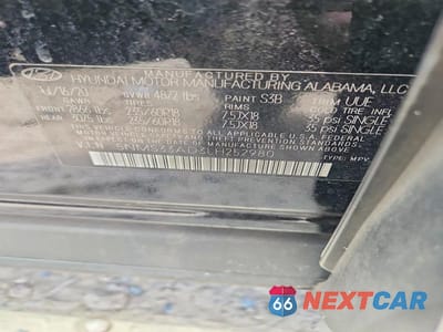 Zdjęcie 13 z 13 samochodu: 2020 HYUNDAI SANTA FE SEL VIN:5NMS33AD3LH252980 - miniatura