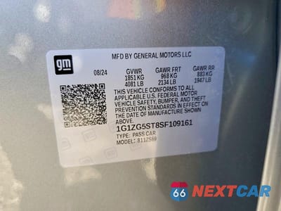 Zdjęcie 12 z 12 samochodu: 2025 CHEVROLET MALIBU RS VIN:1G1ZG5ST8SF109161 - miniatura