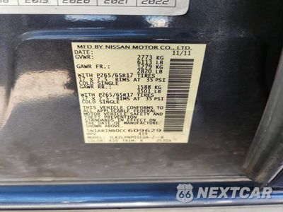 Zdjęcie 14 z 14 samochodu: 2012 NISSAN PATHFINDER S VIN:5N1AR1NB0CC609629 - miniatura