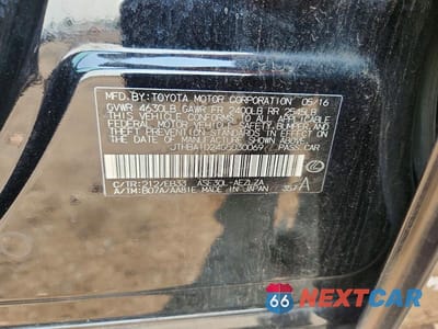Zdjęcie 12 z 12 samochodu: 2016 LEXUS IS 200T VIN:JTHBA1D24G5030069 - miniatura