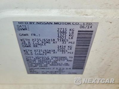 Zdjęcie 14 z 14 samochodu: 2014 NISSAN PATHFINDER S VIN:5N1AR2MN5EC712534 - miniatura