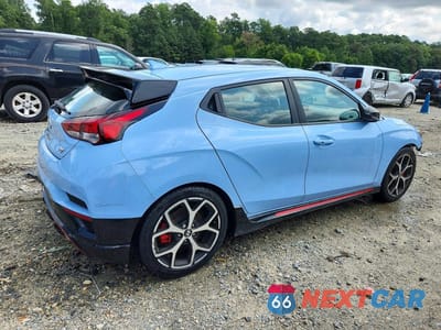 Trzecie zdjęcie samochodu z tyłu: 2019 HYUNDAI VELOSTER N BASE VIN:KMHT36AH1KU001418 - miniatura