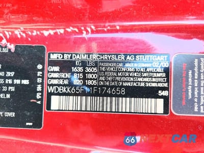 Zdjęcie 12 z 12 samochodu: 2001 MERCEDES-BENZ SLK 320 VIN:WDBKK65F11F174658 - miniatura