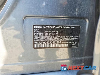 Zdjęcie 12 z 12 samochodu: 2018 BMW 530E VIN:WBAJA9C57JG622906 - miniatura
