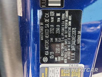 Zdjęcie 13 z 13 samochodu: 2019 KIA FORTE LXS VIN:3KPF24ADXKE120878 - miniatura