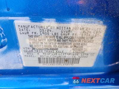 Zdjęcie 12 z 12 samochodu: 2024 NISSAN VERSA SV VIN:3N1CN8EV2RL898492 - miniatura