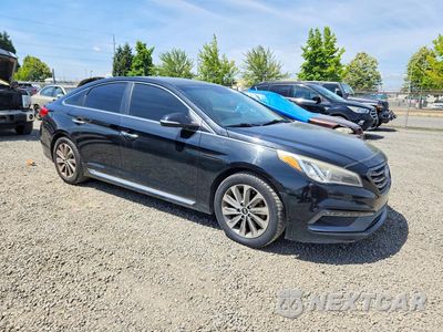 Czwarte zdjęcie samochodu z boku: 2017 HYUNDAI SONATA SPORT VIN:5NPE34AF9HH442460 - miniatura