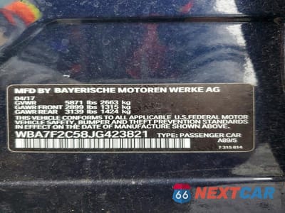 Zdjęcie 13 z 13 samochodu: 2018 BMW 750 XI VIN:WBA7F2C58JG423821 - miniatura