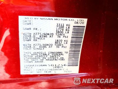 Zdjęcie 12 z 12 samochodu: 2021 NISSAN TITAN SL VIN:1N6AA1ED6MN501256 - miniatura