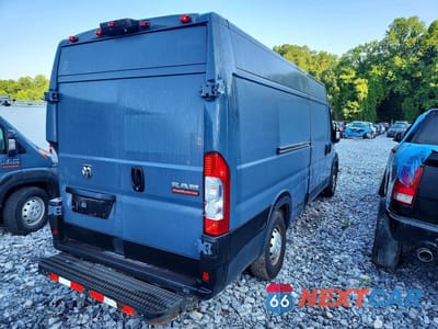 Trzecie zdjęcie samochodu z tyłu: 2020 RAM PROMASTER 3500 DELIVERY VAN VIN:3C6URVJG5LE140578 - miniatura