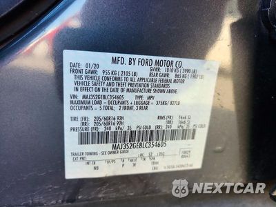 Zdjęcie 12 z 12 samochodu: 2020 FORD ECOSPORT SE VIN:MAJ3S2GE8LC354605 - miniatura